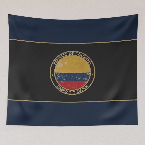Item preview, Vintage Republic of Colombia USA South America United States Flag designed and sold by DragonXX.
