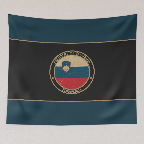 Item preview, Vintage Republic of Slovenia Europe European Flag designed and sold by DragonXX.