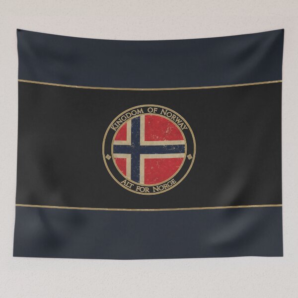 Item preview, Vintage Kingdom of Norway Europe European Flag designed and sold by DragonXX.