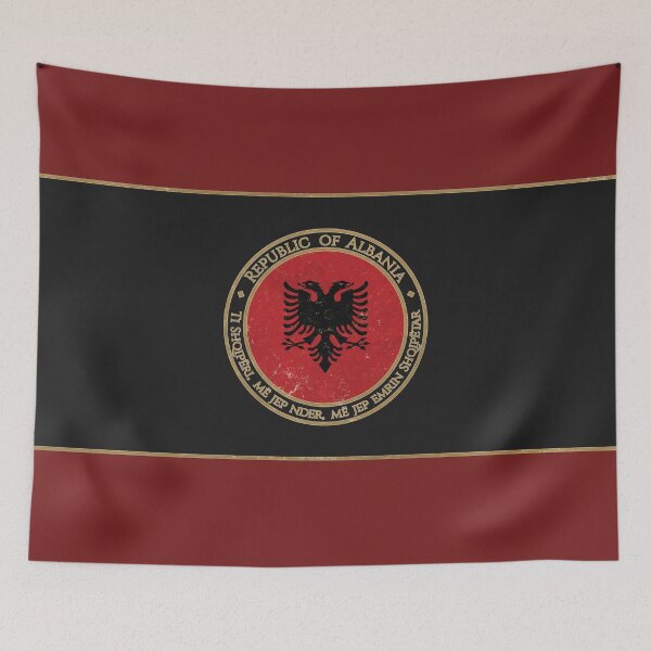 Item preview, Vintage Republic of Albania Europe European Flag designed and sold by DragonXX.