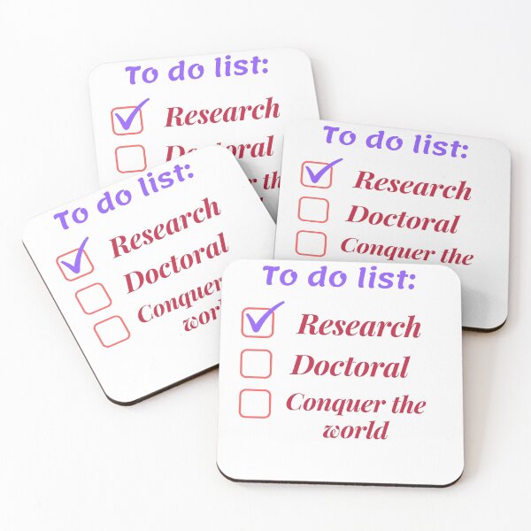 Item preview, Research scholar researcher - doctorate phd themed gifts (white) designed and sold by RebelliousRosee.