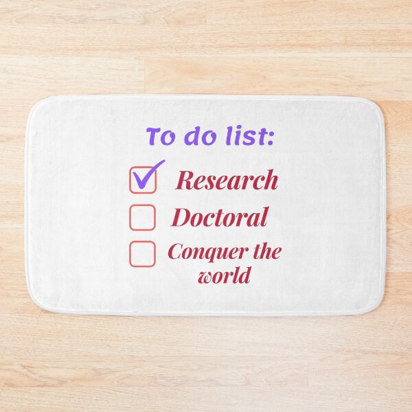 Item preview, Research scholar researcher - doctorate phd themed gifts (white) designed and sold by RebelliousRosee.