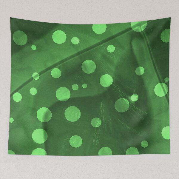 Item preview, Polka Dots Circle Pattern in Green and White Design 608 designed and sold by Artnigel.