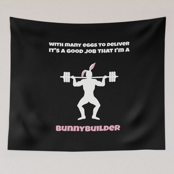 Item preview, Easter Bunny Ears Weightlifter Lovers - Funny Pun Easter Designs designed and sold by NSTeeDesign.