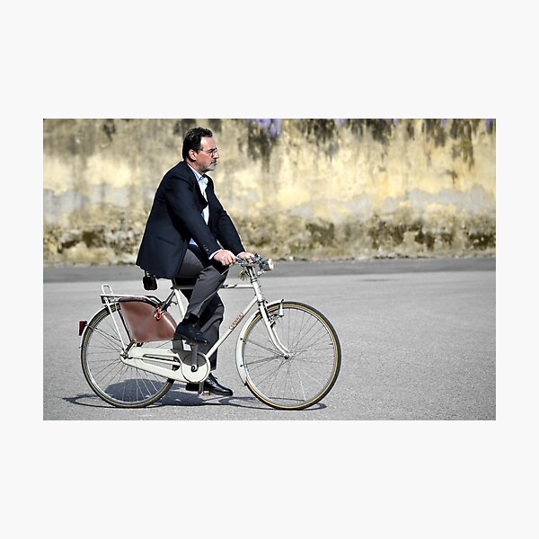 Two-wheeled transport in Lucca, Italy Photographic Print