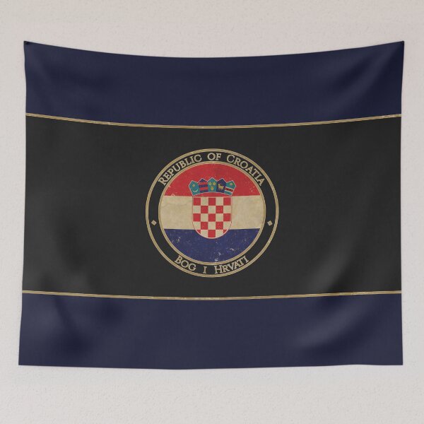 Item preview, Vintage Republic of Croatia Europe European Flag designed and sold by DragonXX.