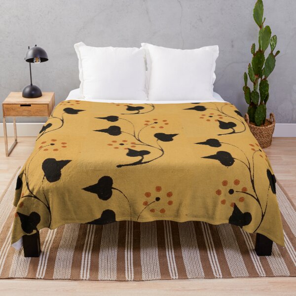 Aperçu de l'œuvre Motif floral noir grec créée et vendue par dreamofdenim.