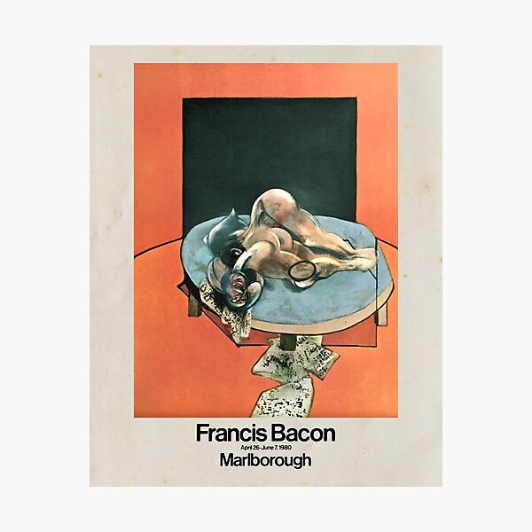 Francis Bacon 1980 art exhibition Photographic Print