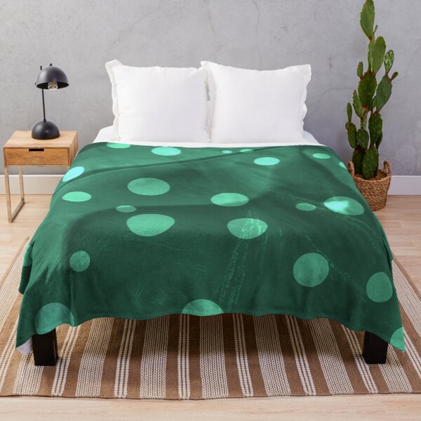Item preview, Polka Dots Circle Pattern in Aqua Green and White Design 609 designed and sold by Artnigel.