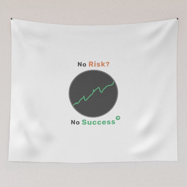 Item preview, Share chart with the text No Risk No Success designed and sold by Blackvz.