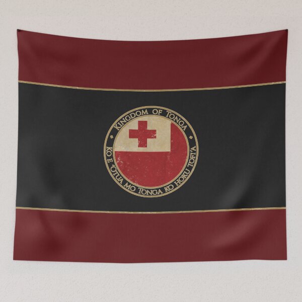 Item preview, Vintage Kingdom of Tonga Oceania Oceanian Flag designed and sold by DragonXX.