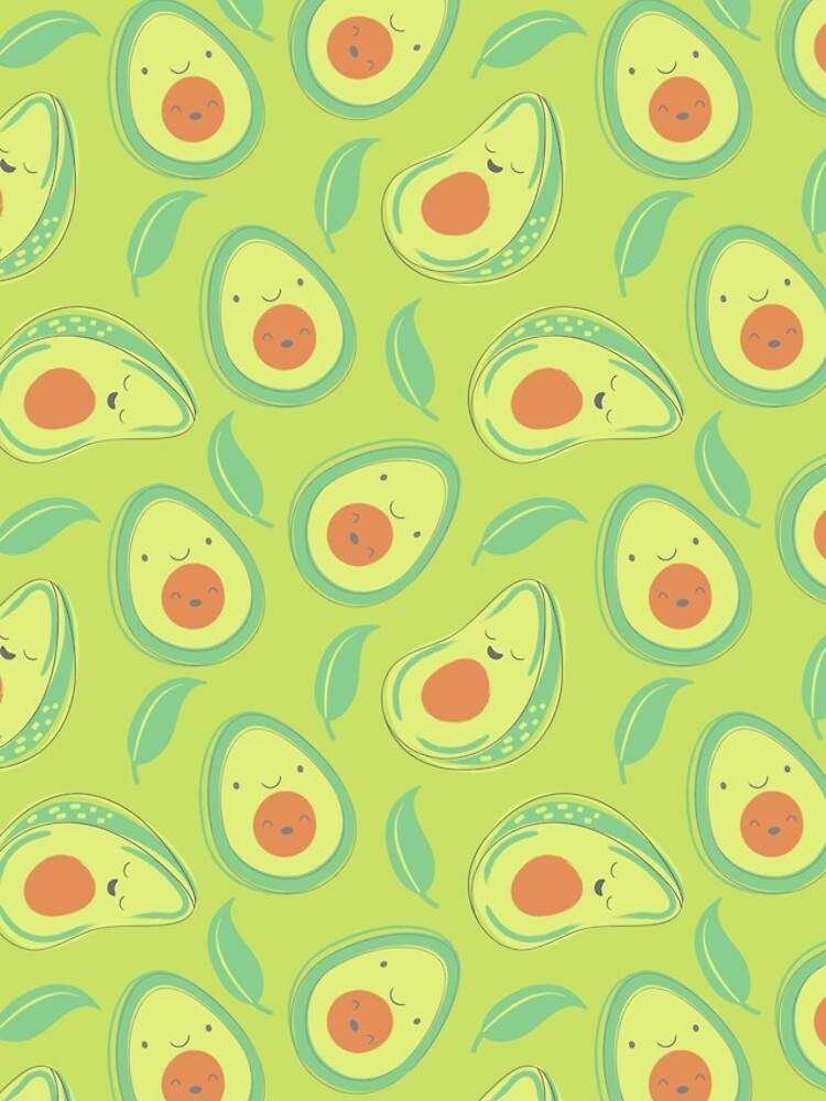 Thumbnail 5 of 5, iPhone Case, Happy Avocado Pattern designed and sold by Patternsthetic.