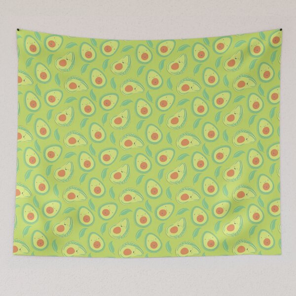 Item preview, Happy Avocado Pattern designed and sold by Patternsthetic.