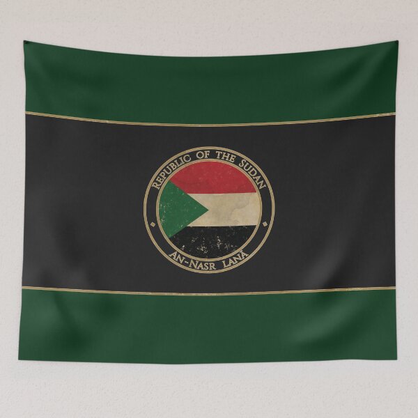 Item preview, Vintage Republic of the Sudan Africa African Flag designed and sold by DragonXX.