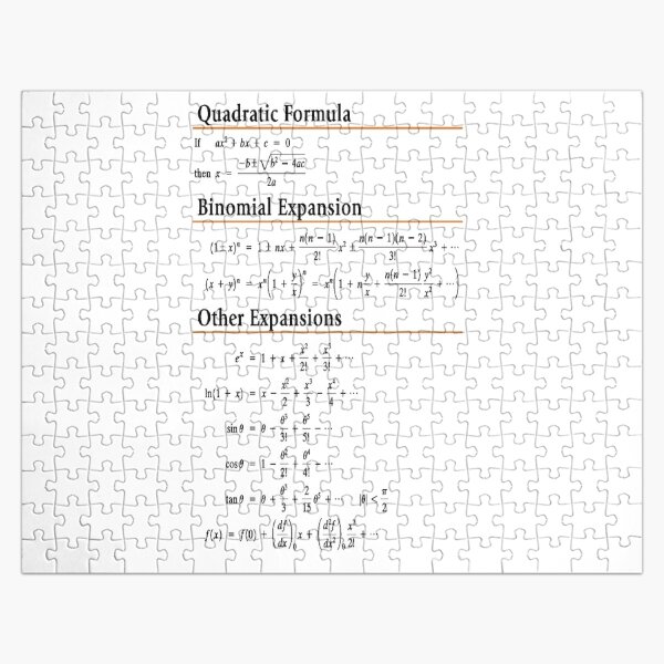 Quadratic Formula, Binomial Expansion, Other expansions, #Quadratic #Formula, #Binomial #Expansion, #Other #expansions,  Jigsaw Puzzle