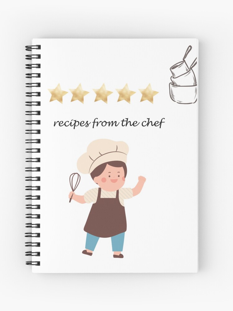 Recipe Book, Small Spiral Notebook recipes 