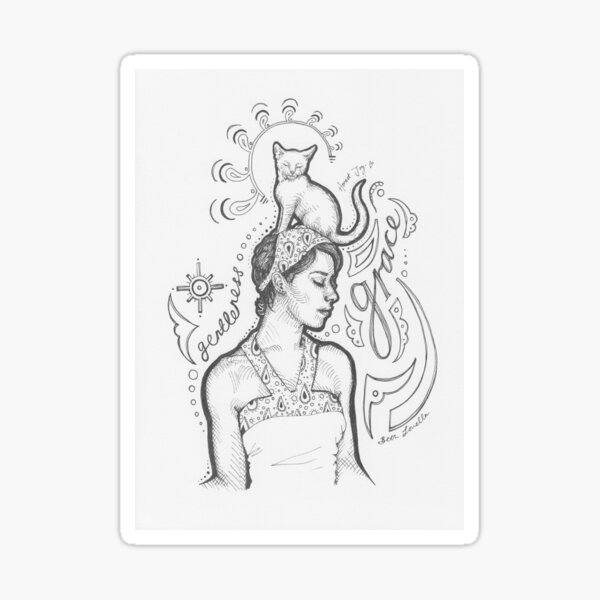Gentleness And Grace Sticker