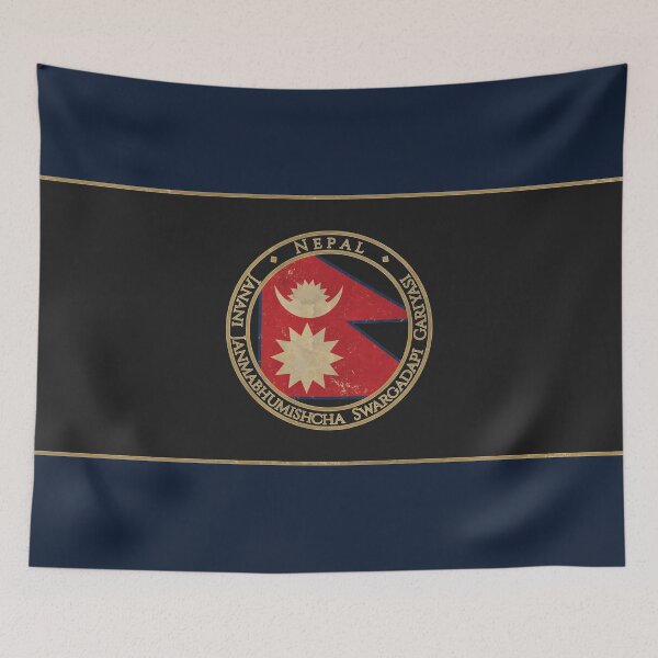 Item preview, Vintage Federal Democratic Republic of Nepal Asia Asian Flag designed and sold by DragonXX.
