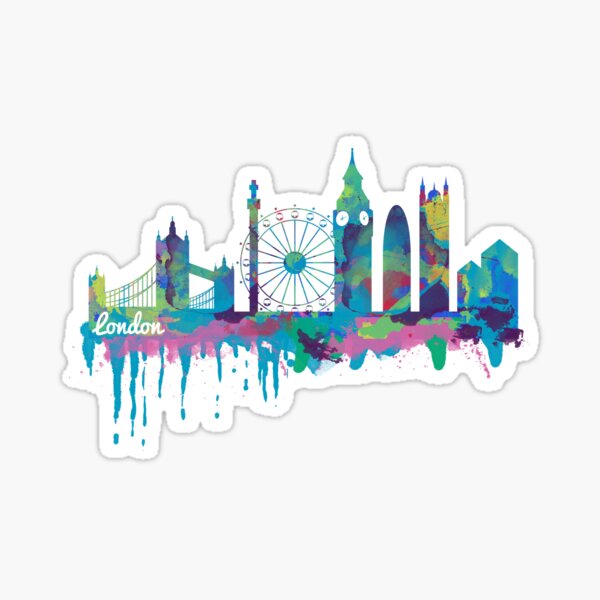 Inky London Skyline Sticker
