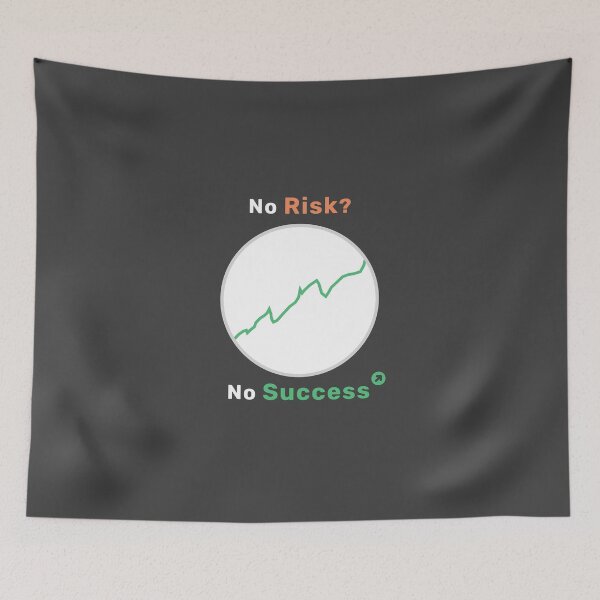 Item preview, Share chart with the text "There is no success without risk" designed and sold by Blackvz.
