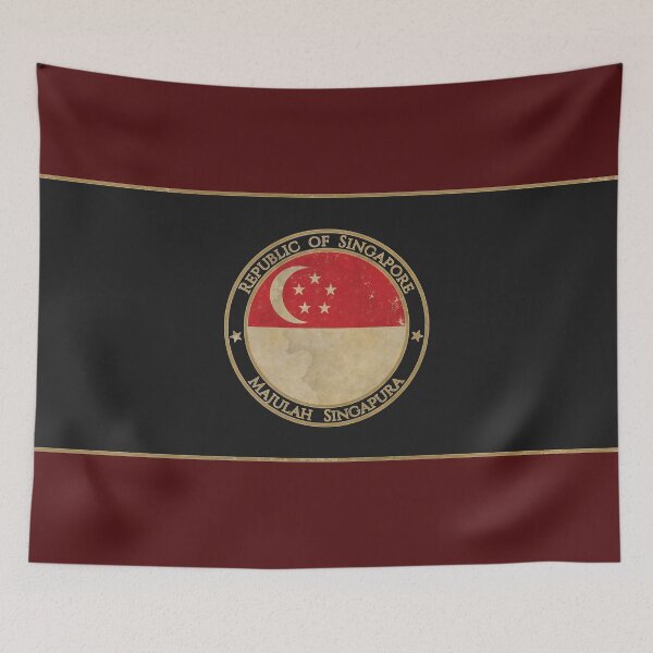 Item preview, Vintage Republic of Singapore Asia Asian Flag designed and sold by DragonXX.