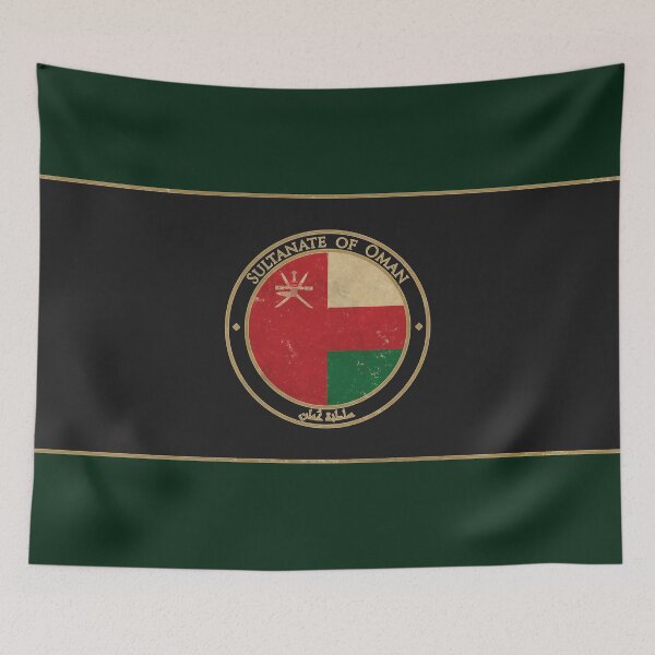Item preview, Vintage Sultanate of Oman Asia Asian Flag designed and sold by DragonXX.