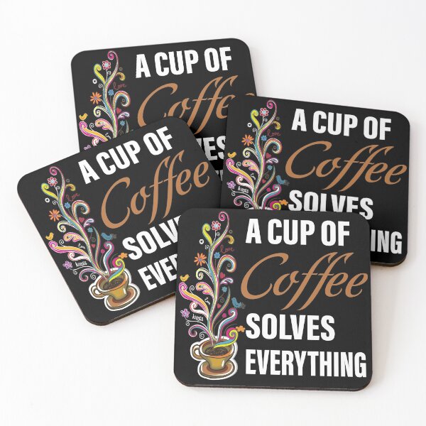 Item preview, A Cup Of Coffee Solves Everything designed and sold by Miaramar.