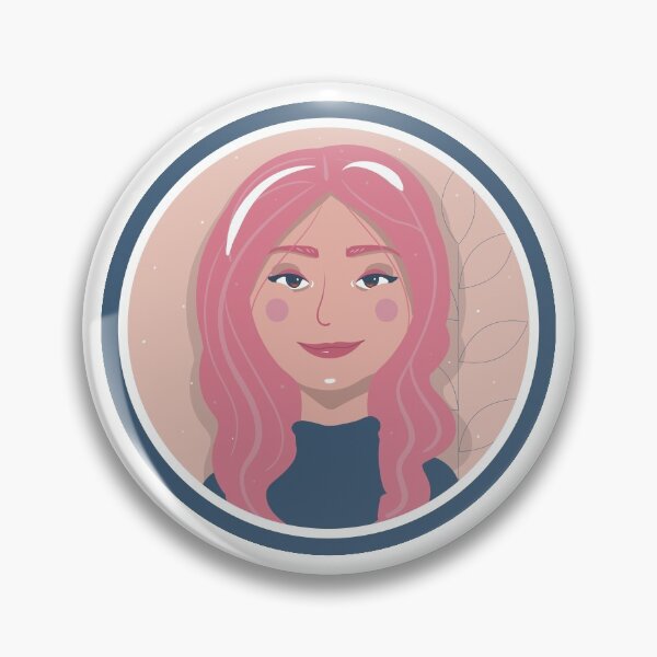 Item preview, Cute smiling girl with pink hair designed and sold by Ranedel.