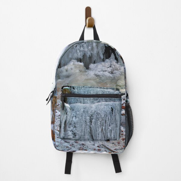 Item preview, Tree bridge to the frozen waterfall designed and sold by frankuffmann.