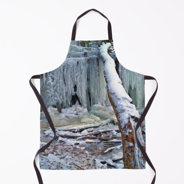 Item preview, Tree bridge to the frozen waterfall designed and sold by frankuffmann.