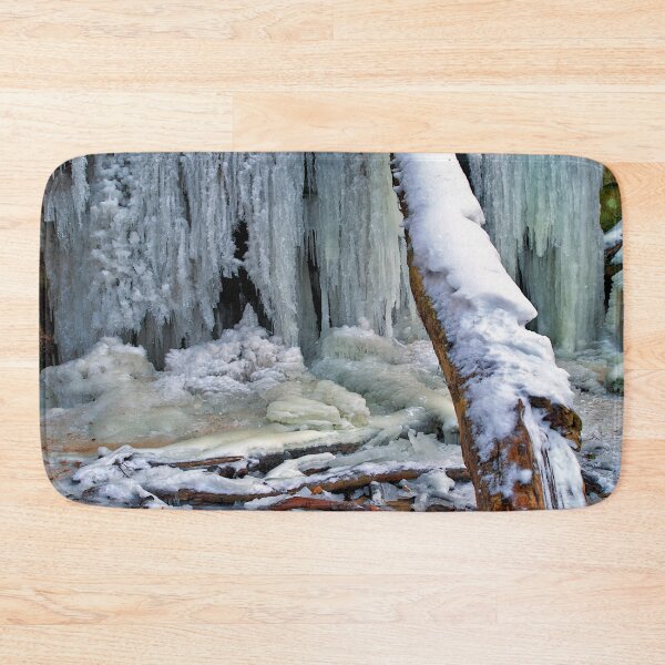 Item preview, Tree bridge to the frozen waterfall designed and sold by frankuffmann.