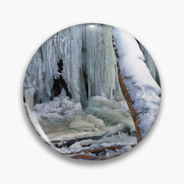 Item preview, Tree bridge to the frozen waterfall designed and sold by frankuffmann.