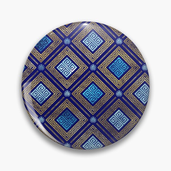 Item preview, Greek Meander Key Ornament designed and sold by k9printart.