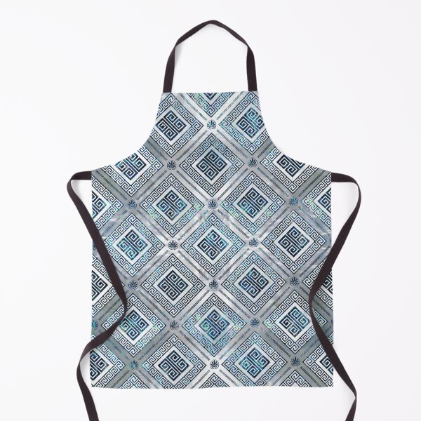 Aperçu de l'œuvre Grec Meander Key Pattern Abalone et perle créée et vendue par k9printart.