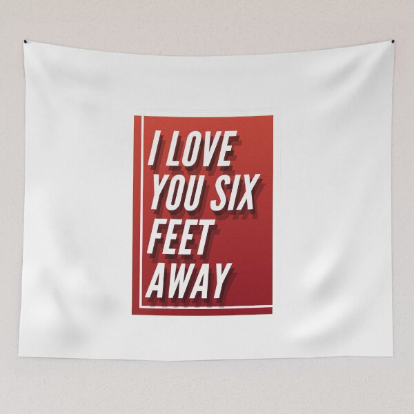 Item preview, i love you six feet away designed and sold by BasheerFajr.
