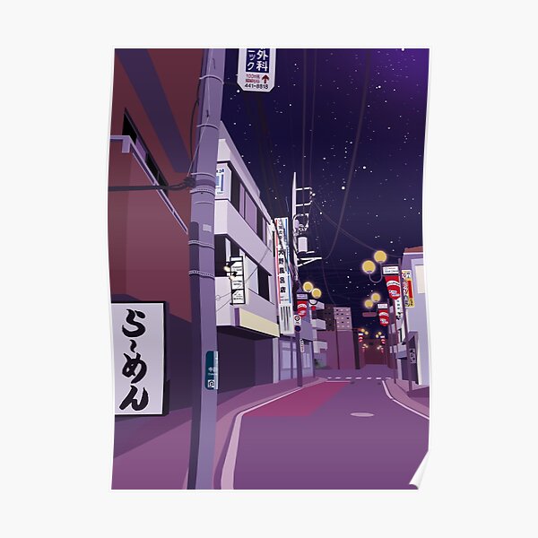 Japan Street Poster