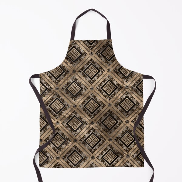 Item preview, Greek Meander Key Pattern Black and gold designed and sold by k9printart.