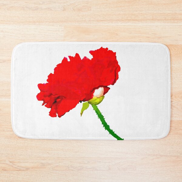 Item preview, Red poppies on white background designed and sold by Magazin-Brenda.