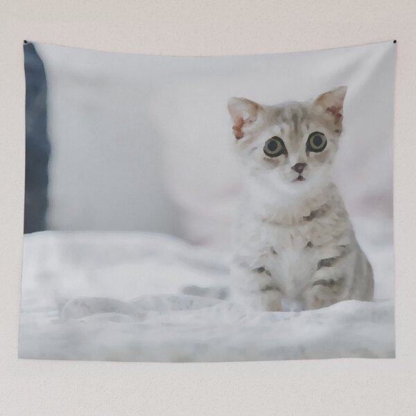 Item preview, Cute white kitten  designed and sold by Mark359 Designs.