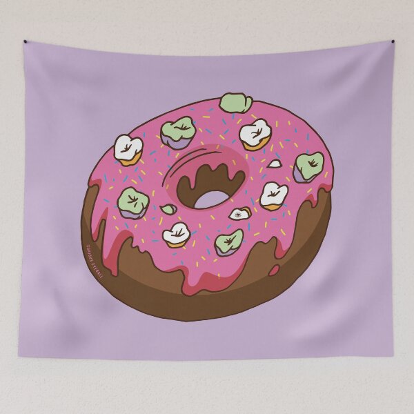 Item preview, Teeth Donut | Pink | Curious Eyeball designed and sold by CuriousEyeball.