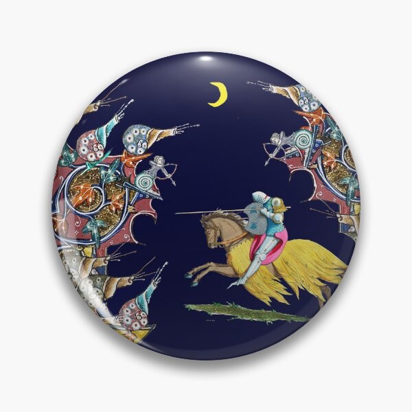Item preview, WEIRD MEDIEVAL BESTIARY  WAR, KNIGHT HORSEBACK COMBATTING  GIANT SNAILS IN THE NIGHT Collage by Bulgan Lumini designed and sold by BulganLumini.