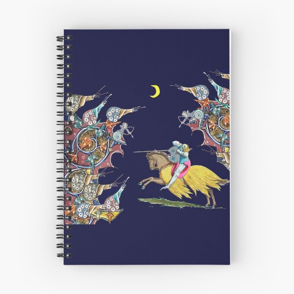 Item preview, WEIRD MEDIEVAL BESTIARY  WAR, KNIGHT HORSEBACK COMBATTING  GIANT SNAILS IN THE NIGHT Collage by Bulgan Lumini designed and sold by BulganLumini.