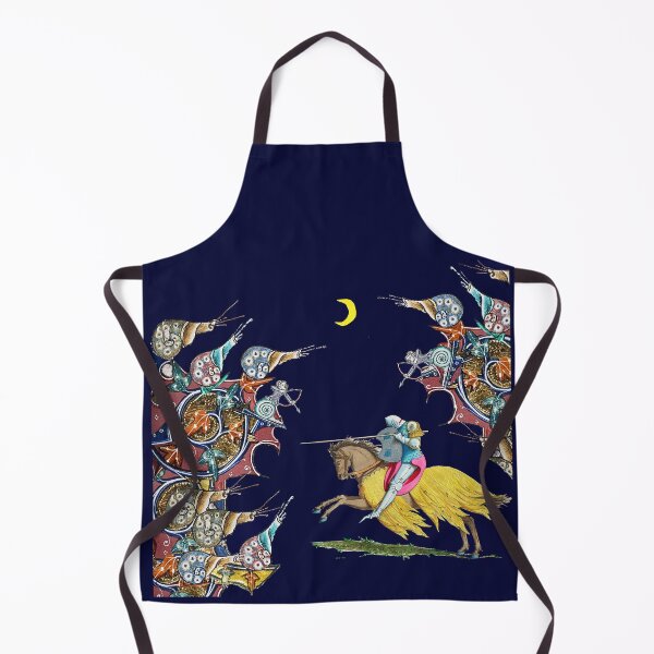 Item preview, WEIRD MEDIEVAL BESTIARY WAR, KNIGHT HORSEBACK COMBATTING GIANT SNAILS IN THE NIGHT Collage by Bulgan Lumini designed and sold by BulganLumini.
