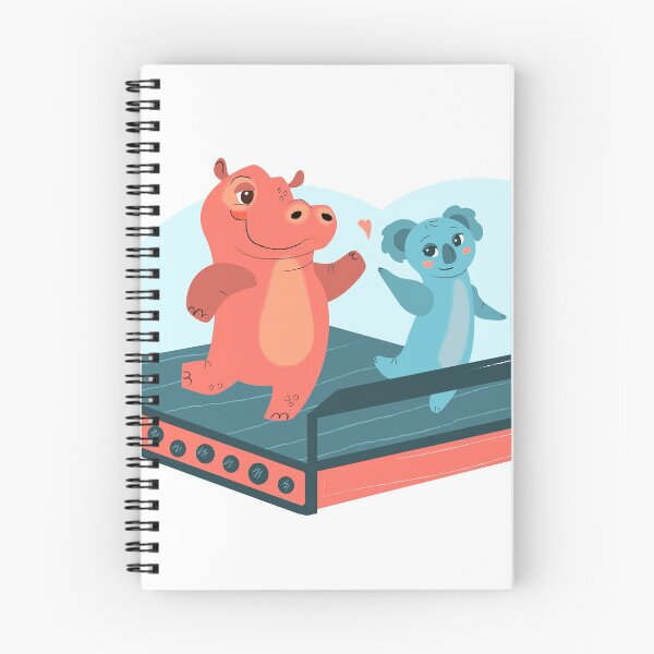 Item preview, Hippo and koala on the same treadmill designed and sold by Ranedel.