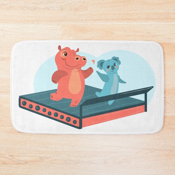 Item preview, Hippo and koala on the same treadmill designed and sold by Ranedel.
