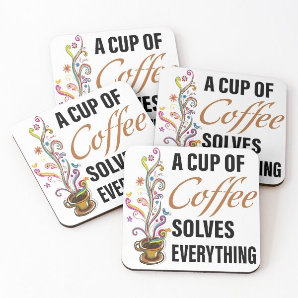 Item preview, A Cup Of Coffee Solves Everything designed and sold by Miaramar.