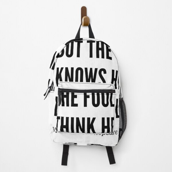 Item preview, The Fool Doth Think He Is Wise designed and sold by jamesgerardking.