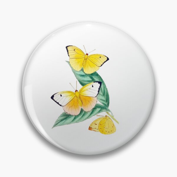 Item preview, 3 Butterflies on a Plant designed and sold by VintageBotany.