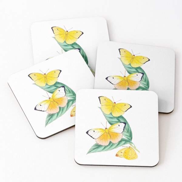 Item preview, 3 Butterflies on a Plant designed and sold by VintageBotany.