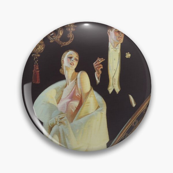 Item preview, Couple Descending Staircase by J.C. Leyendecker designed and sold by IndieArtDream.